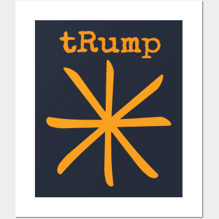 tRump's an * - Kurt Vonnegut - Double-sided Posters and Art